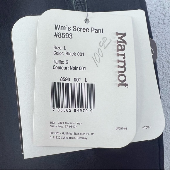 NWT Marmot M3 Softshell Women’s Scree Outdoor Black Pants Size Large - Picture 7 of 14